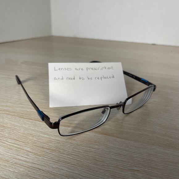 Ray-Ban RB6076 2511 Brown Metal Full Rim Eyeglasses 49-19 135 FRAMES ONLY - Picture 1 of 8